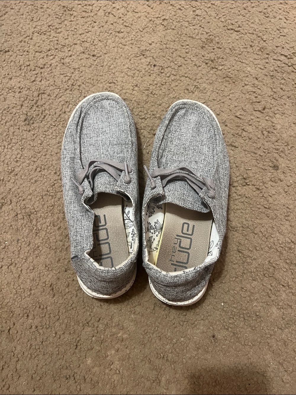 Hey Dude Knit Slip-On Shoes in Gray